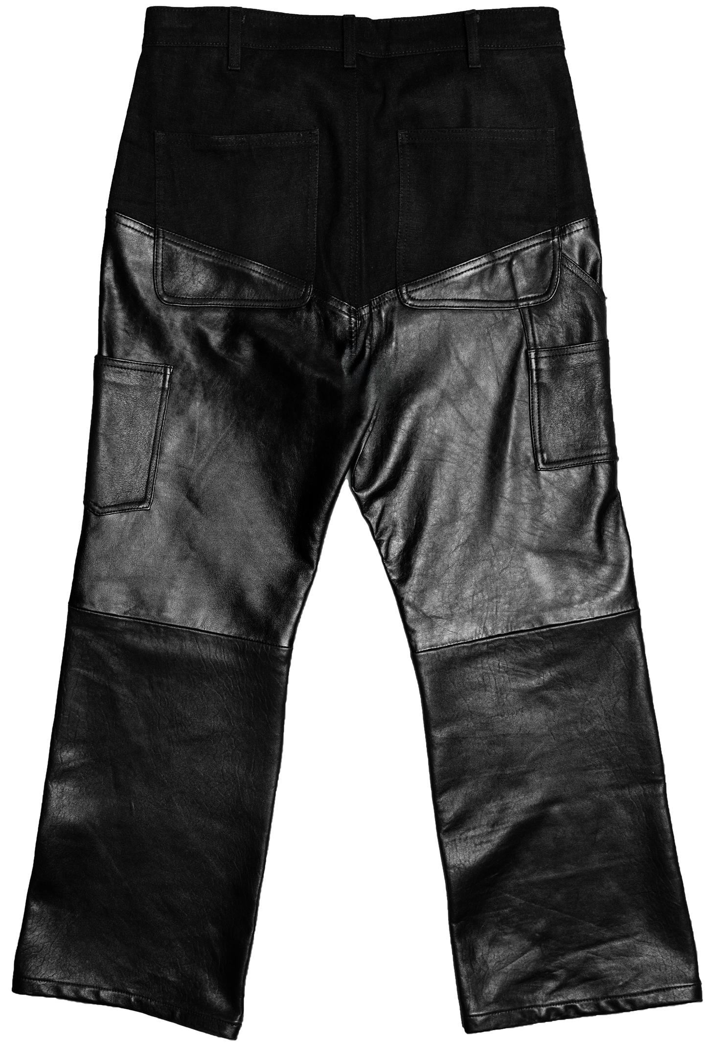 HYBRID DENIM LEATHER JEANS