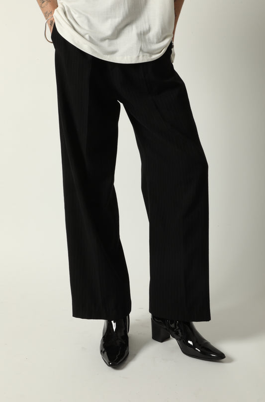 MERCER PINSTRIPE PLEATED PANTS