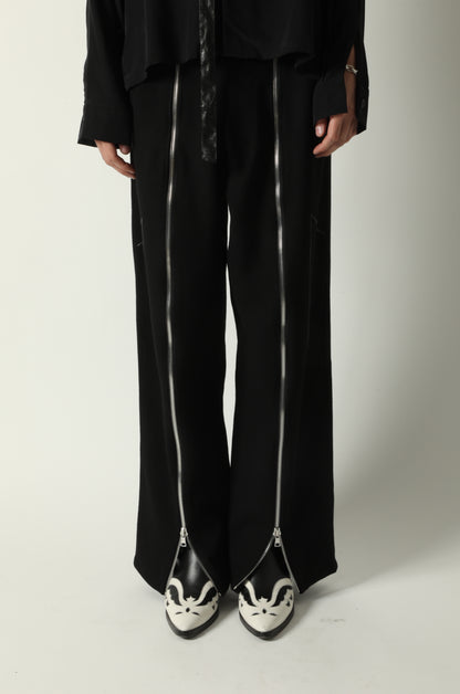 FAMILY REUNION WOOL ZIPPER PANTS