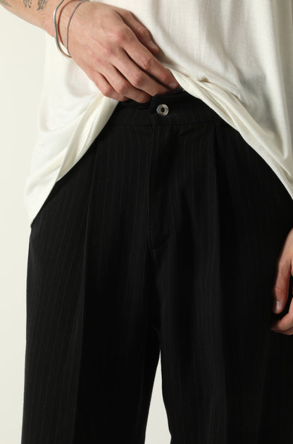 MERCER PINSTRIPE PLEATED PANTS