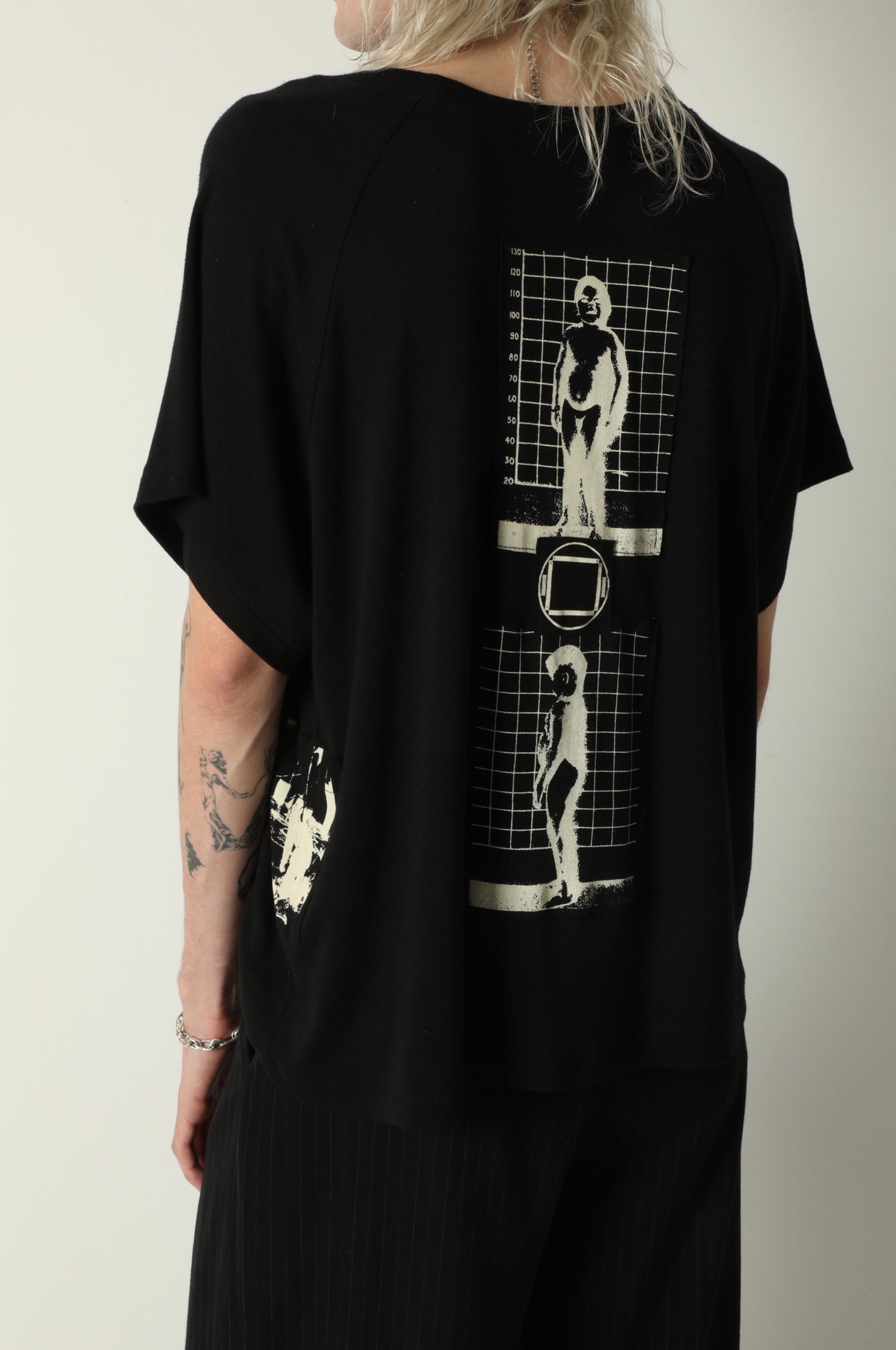 PERSECUTED FOR THOUGHT PATCHWORK RAGLAN T-SHIRT