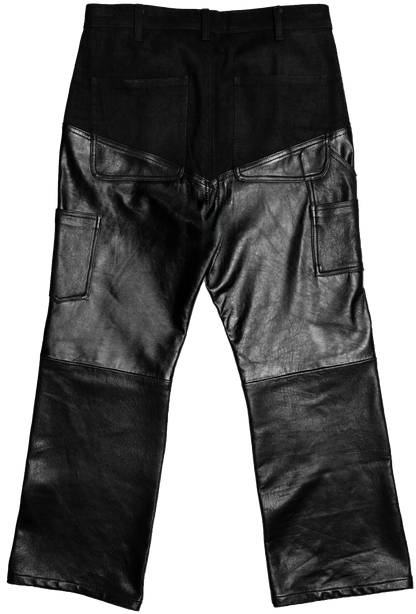 HYBRID DENIM LEATHER JEANS