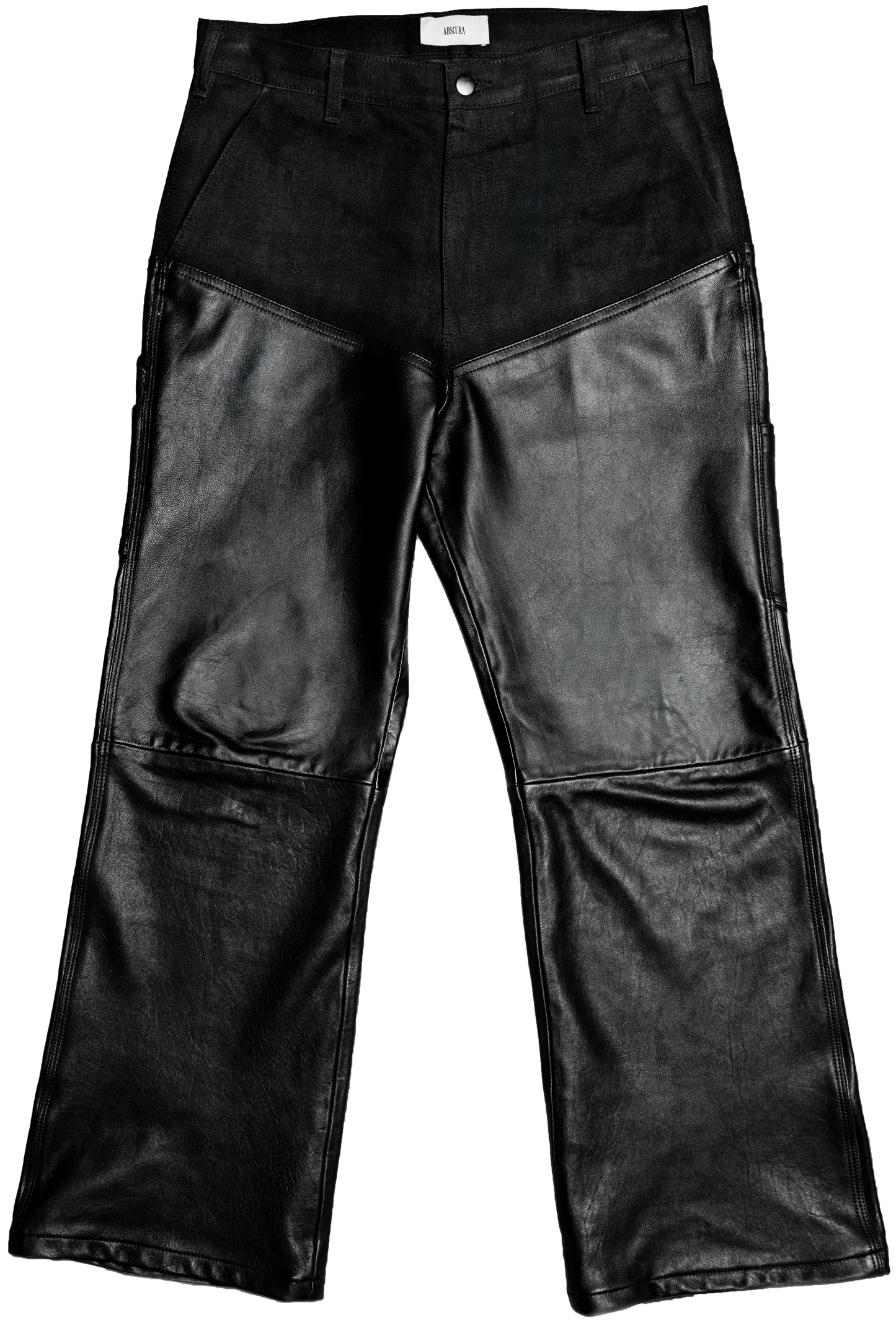 HYBRID DENIM LEATHER JEANS